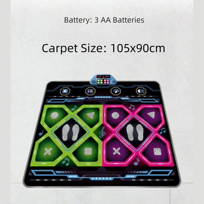 Kids Dual Player Interactive Electronic Dance Mat - Extra Large 105 × 90 cm
