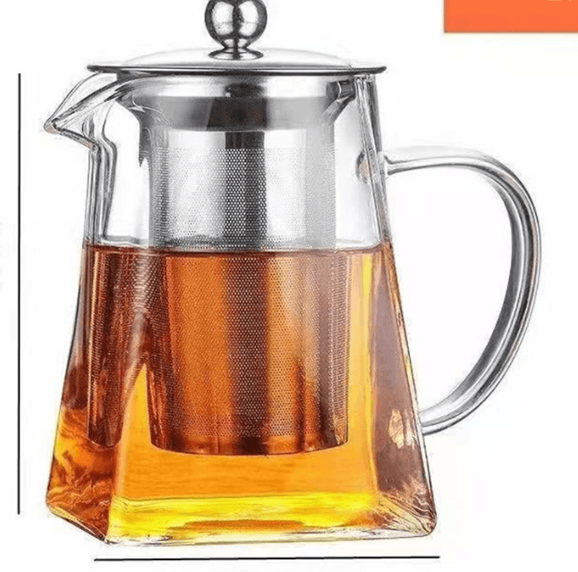 950 ml Heat-Resistant Glass Teapot with 304 Stainless - 950 ml Thickened