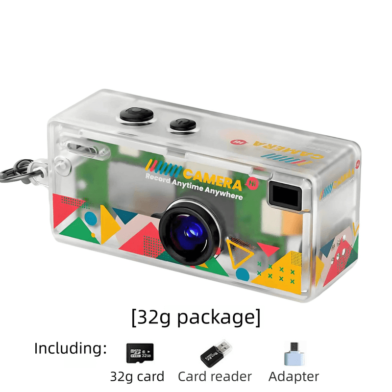 G6 Transparent Ultra-Mini Thumb Camera with 32GB Card, Card Reader & Adapter