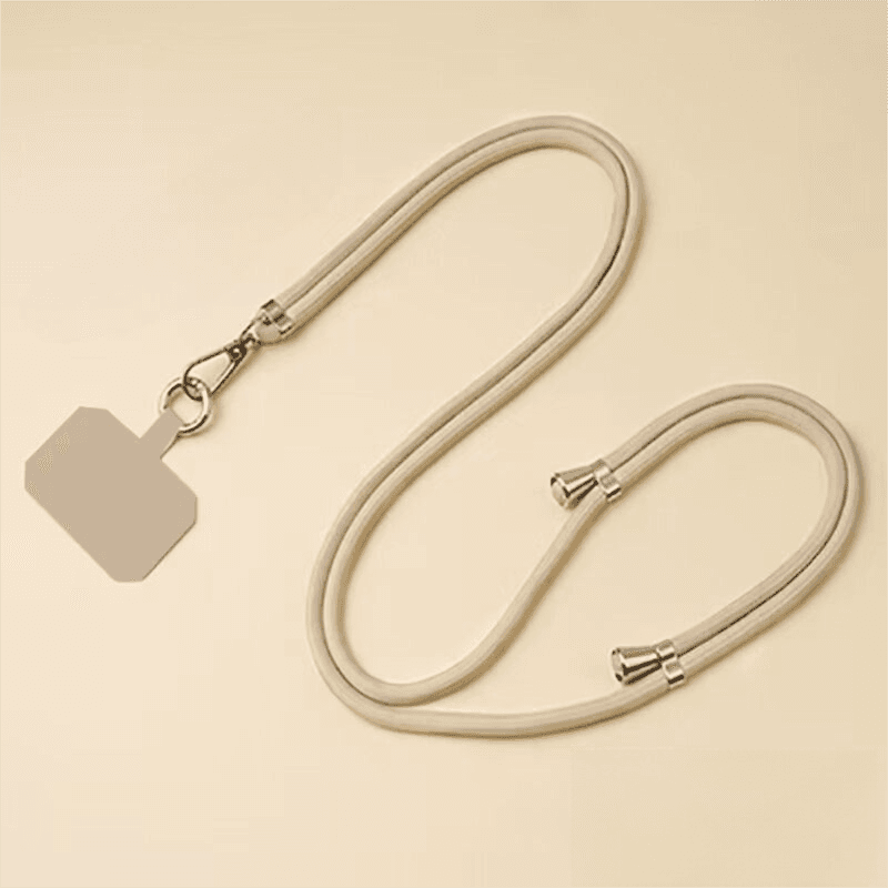 3-Pack Adjustable Khaki Crossbody Phone Lanyards - Dual Wear Modes, Two-Ways