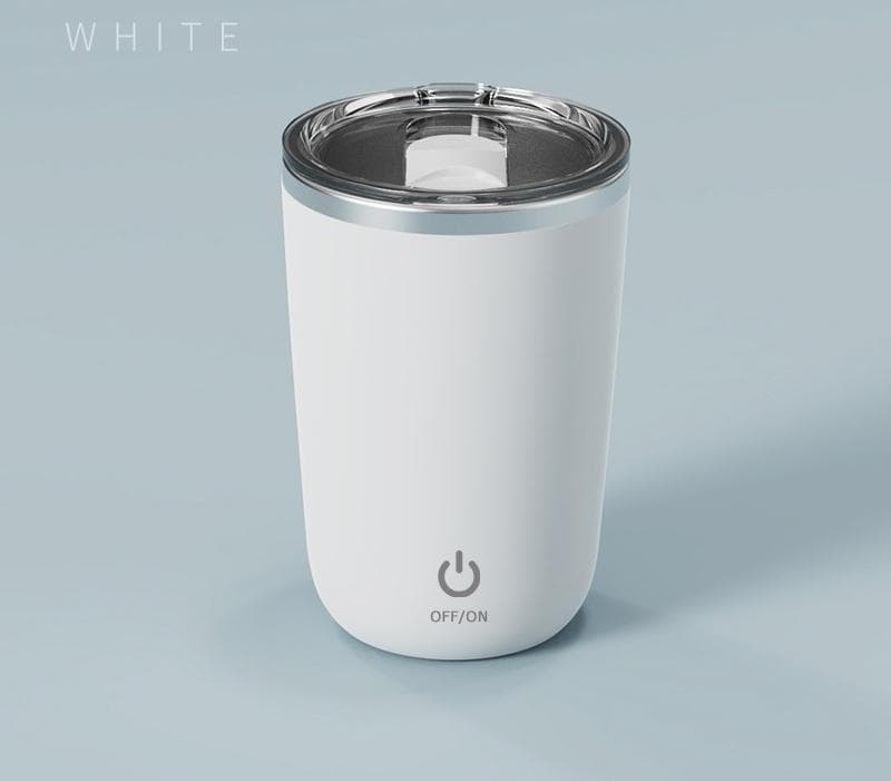 Mini Portable Electric Self-Stirring Mug - USB-C Rechargeable - White