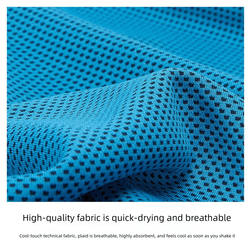 2-PCS Sapphire blue Instant Cooling Towel with EVA Case 30 × 90 cm