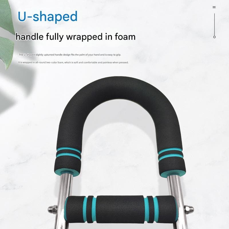 Red Black Adjustable U-Shaped Arm Exerciser - For Home Fitness - Size 40kg