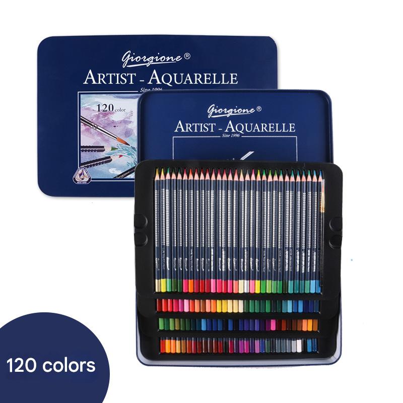 Giorgione Artist Watercolour Pencils 120-Color Set - Water Soluble Colored