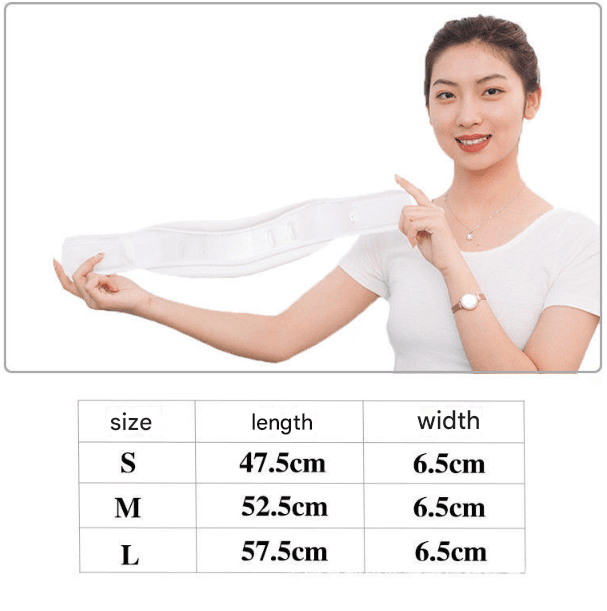 Size S White Adjustable Cervical Collar Neck Brace - Breathable Support