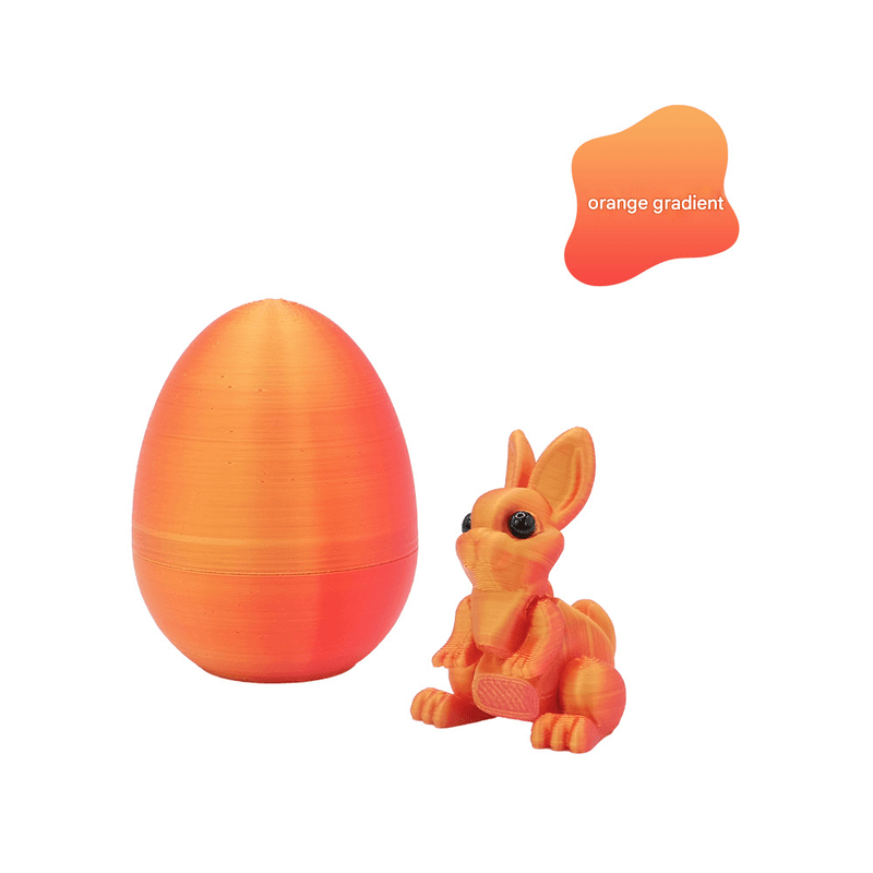 3-Piece Gradual transition to orange-yellow Easter Surprise Egg Set
