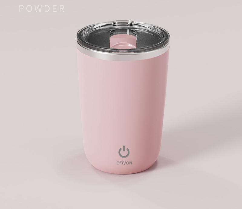 Mini Portable Electric Self-Stirring Mug - USB-C Rechargeable, 4-Hour - Pink