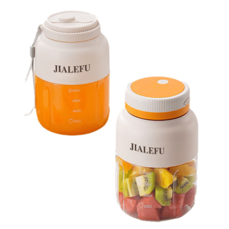 Beige Portable 1300 ml Multi-Functional Blender with Dual-Drink Lid