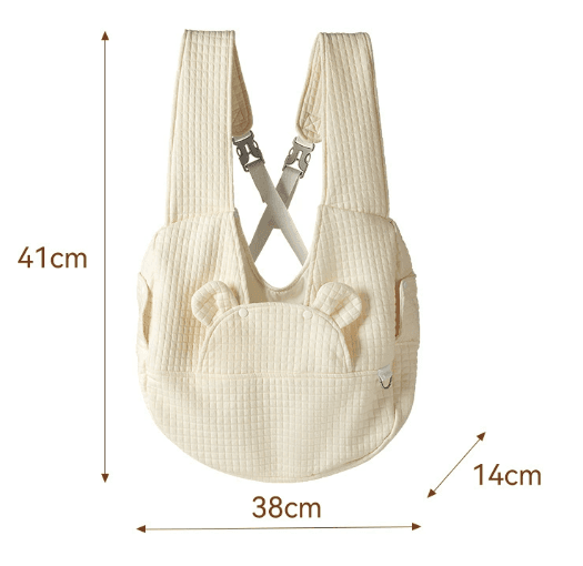 Small Pet Carrier Backpack Adjustable Cross-Back Sling Bag Hands-Free Front