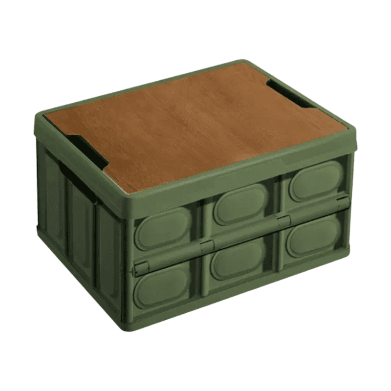 Green Collapsible Medium Standard Storage Box - Size 42 × 28 × 23 cm Medium