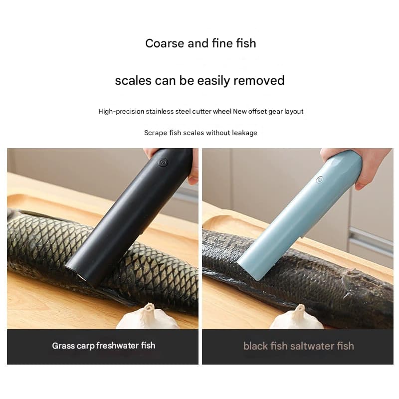Electric Fish Scaler - Waterproof, Stainless Steel, Brushless Motor - Pink
