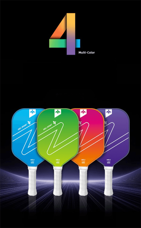 Orange and Pink Gradient Pickleball Paddle Set - Fiberglass Paddles with PP
