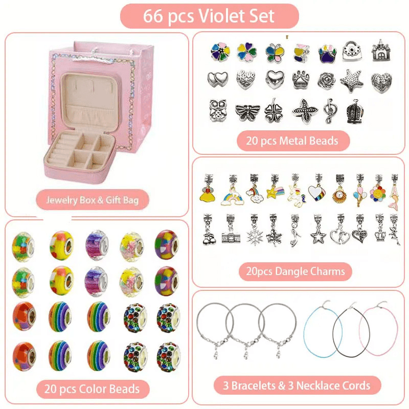 66-Piece Colorful Gift Bag Craft Set