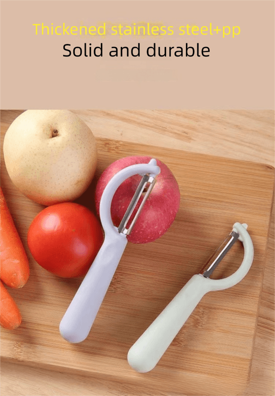 2-Piece White Multi-Functional Vegetable & Fruit Peeler - Stainless - 60g