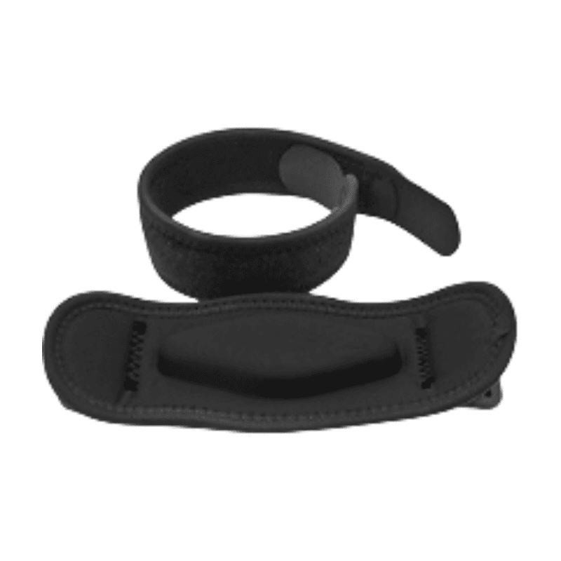 Two-Pair Black Adjustable Compression Elbow Brace with Thick - Two Black