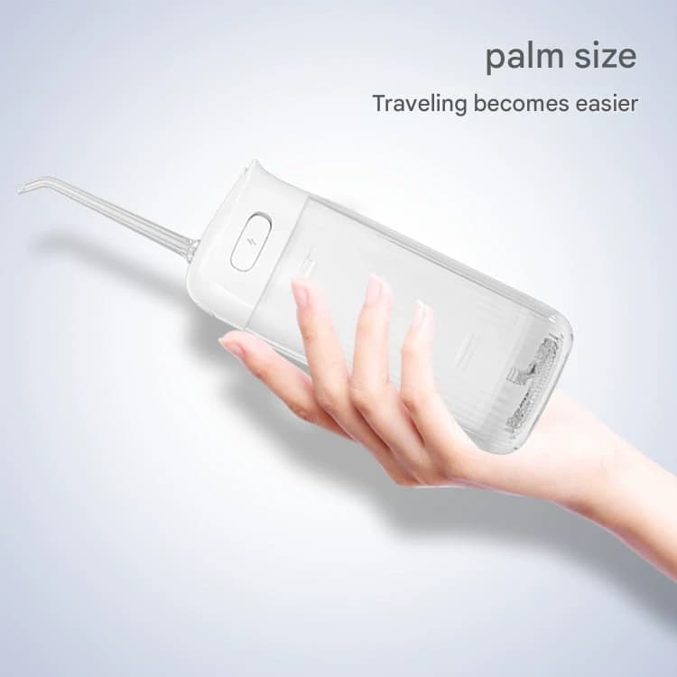 Portable Water Flosser - 70-Day Battery, 4 Modes, 5 Nozzles, IPX7 - White