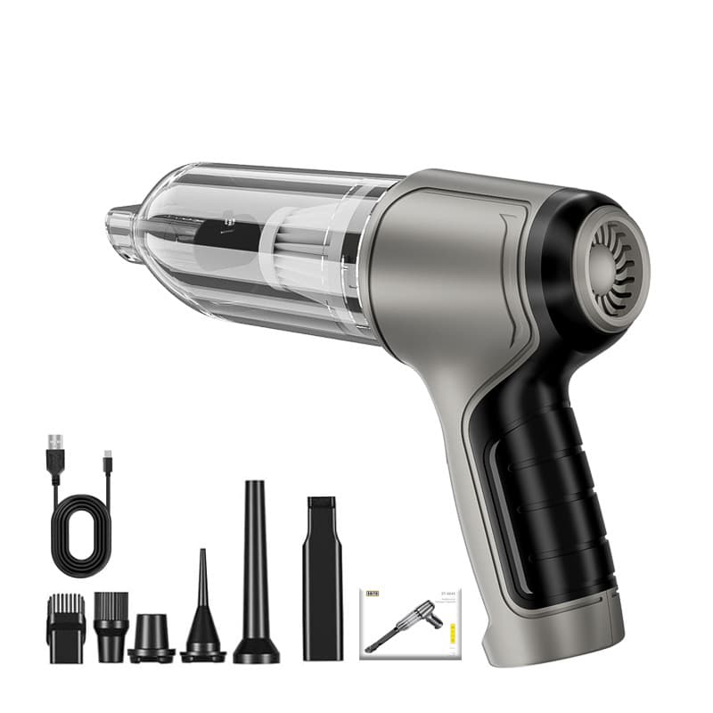 Black and Grey Powerful 3-in-1 Cordless Handheld Vacuum Cleaner - 12000Pa