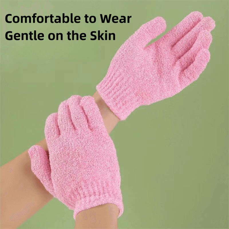 5-Pack Exfoliating Bath Mitts Set - Double-Sided & Gentle Scrubbing Gloves