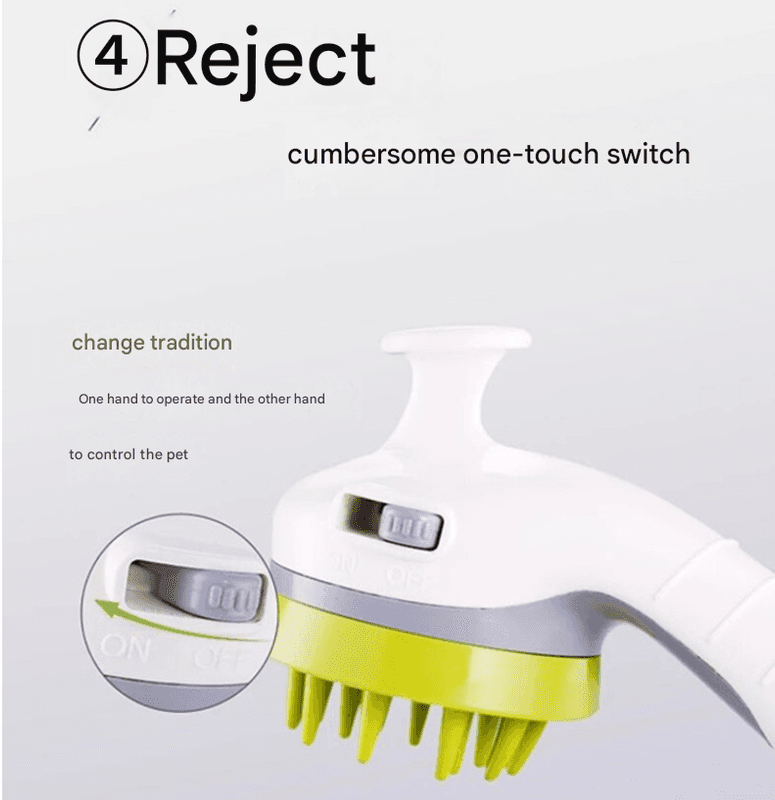 White Ultimate Pet Bathing Showerhead - Dog-Friendly Pressure-Boost Spray
