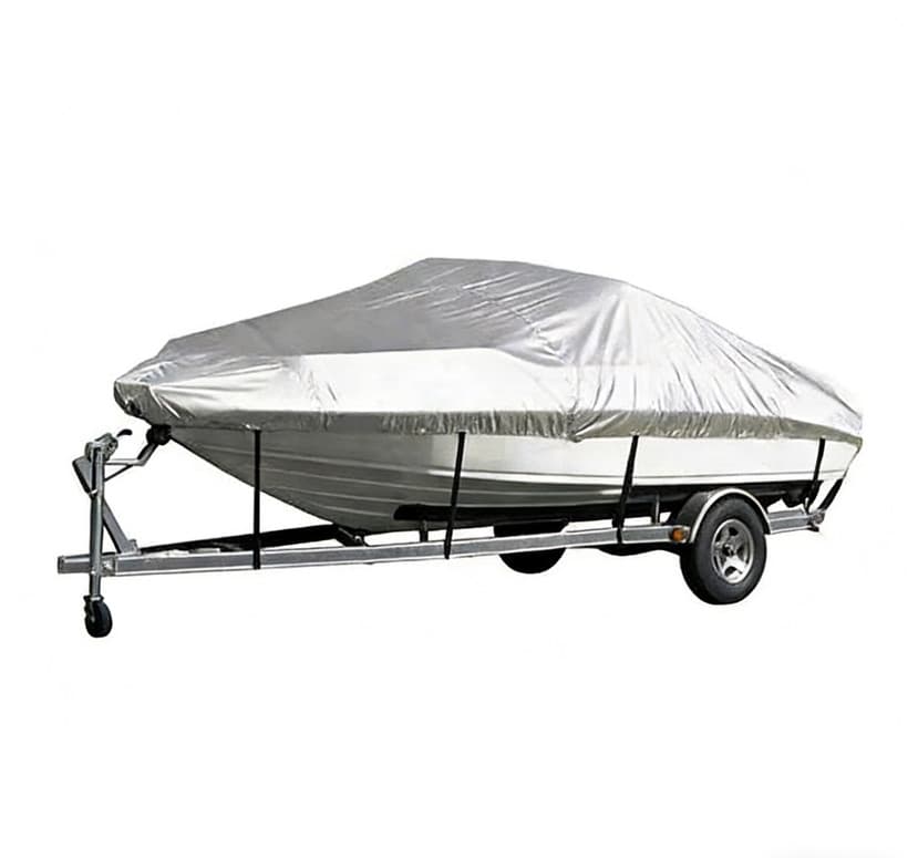 Silver Heavy-Duty V-Hull Shield for 14 to 16 FT Yachts - All-Weather Water