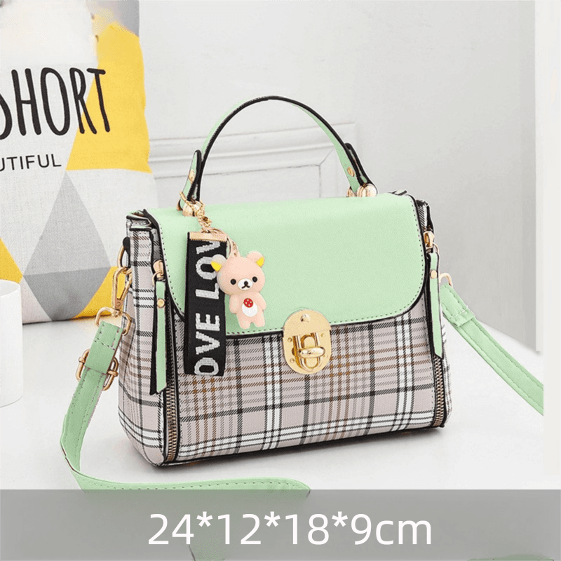 Green Large Capacity PU Leather Women's Handbag & Shoulder Bag