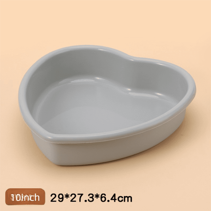 10 Inch Extra Large Heart Shaped Silicone Cake Mould - Grey - 29 cm