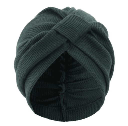 Green 3 Pack Women's Cotton Waffle Knit Turban Headwrap - Thickened Indian