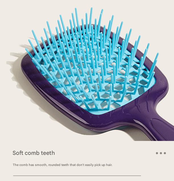 Green 8-Piece Detangling Hair Brush Set - Vented Wet/Dry Brushes for Smooth