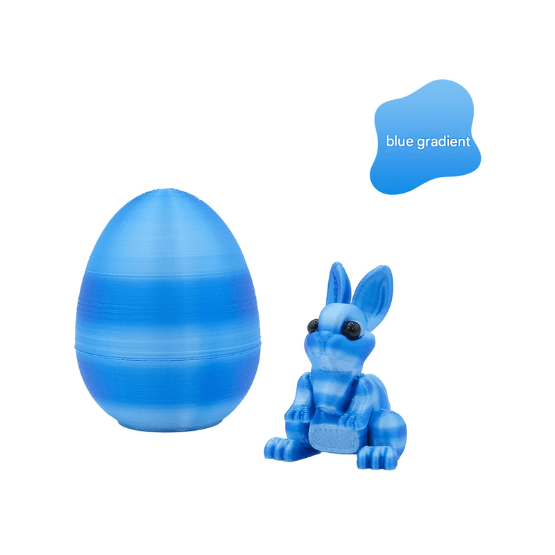 3-Piece Light blue gradient Easter Surprise Egg Set - Identical Interactive