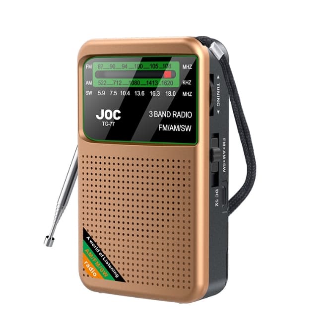 Golden JOC TG-77 Multi-Band Rechargeable Radio for Seniors - Automatic