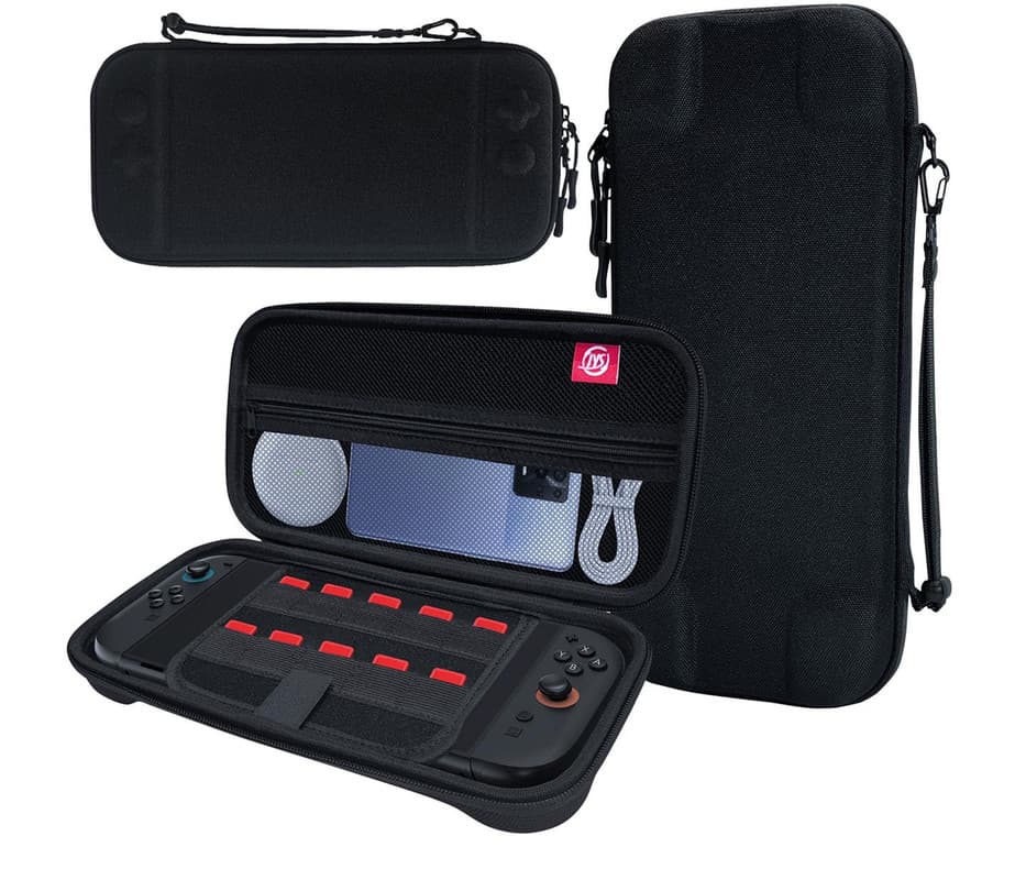 Portable Hard Shell Travel Case for Nintendo Switch/Switch Lite/OLED - Black