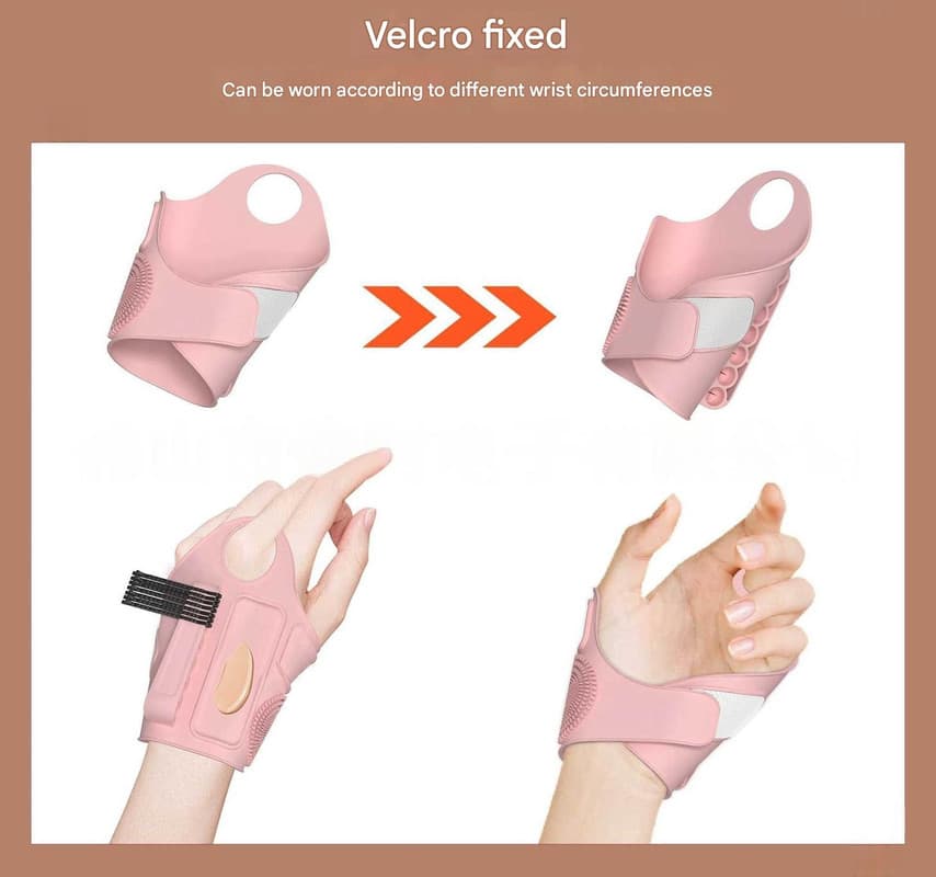 2-Piece Multi-Functional Silicone Makeup Artist Wristband - Purple