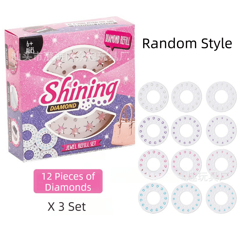 Bling Gem Stamper and Hair Decorating Toy Set (1 Stamper + 36 Gem Sheets)
