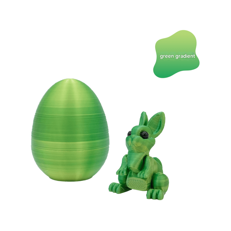3-Piece Green gradient Easter Surprise Egg Set - Identical Interactive