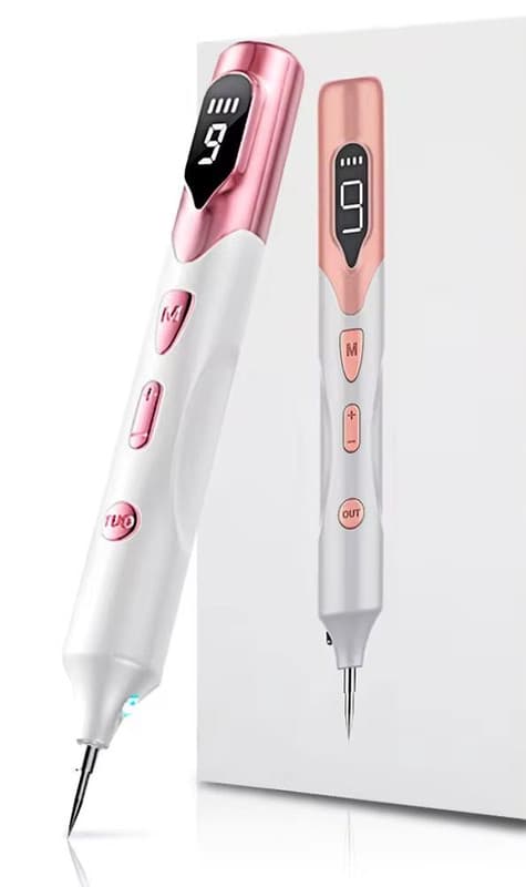Professional 9-Level Skin Tag & Spot Remover Pen - USB Rechargeable - Pink