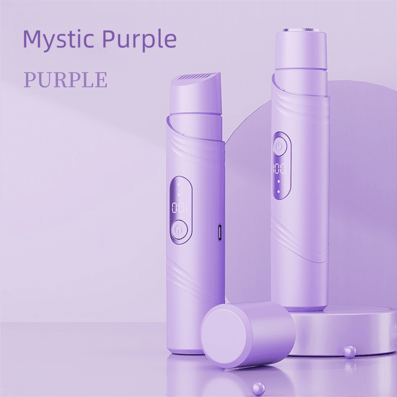 Purple Lectric Bikini Trimmer for Women, 1 Set Rechargeable 2 in 1 Body