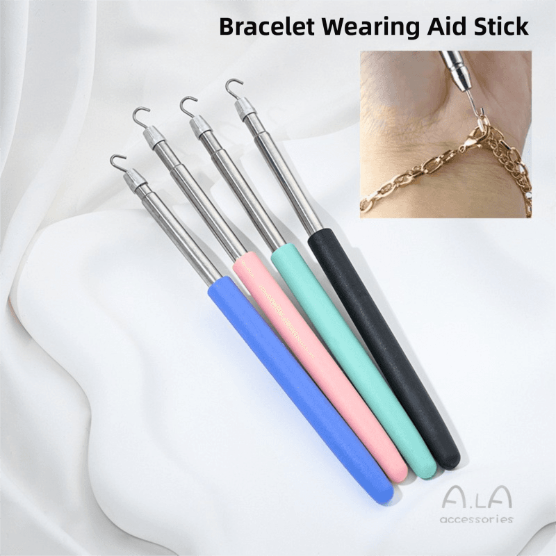 2-Pack Blue Jewelry Fastener Helper Tool - Quick Bracelet & Fine Chain
