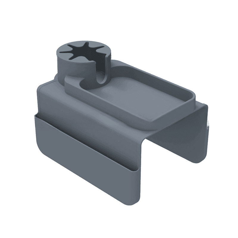 Grey Waterproof Silicone Couch Armrest Cup Holder Tray - Non-Slip