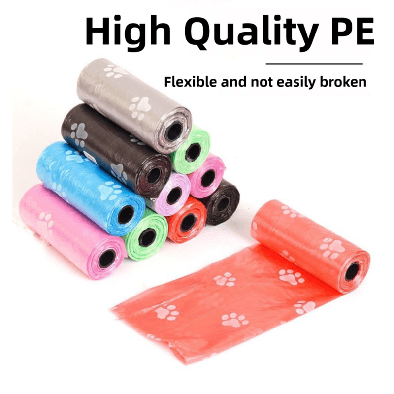 150-Count Biodegradable Dog Poop Bags with Bone Dispenser - Extra Thick
