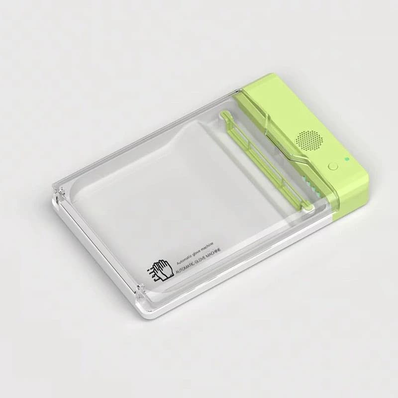 Automatic Disposable Glove Dispenser Machine with UV Sterilization - Green