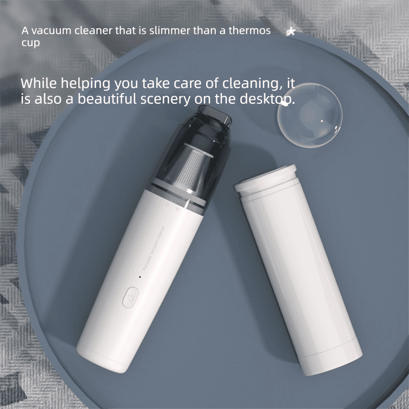 Black Portable Wireless Vacuum Cleaner - High-Suction, Dual-Function