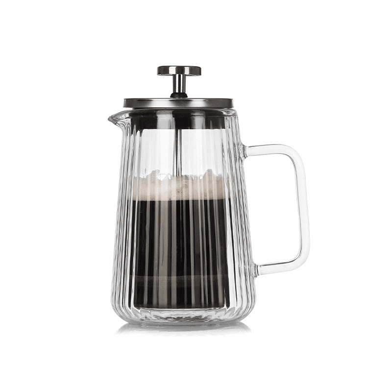 350 ml Double Wall Glass French Press Coffee Maker - Borosilicate Glass