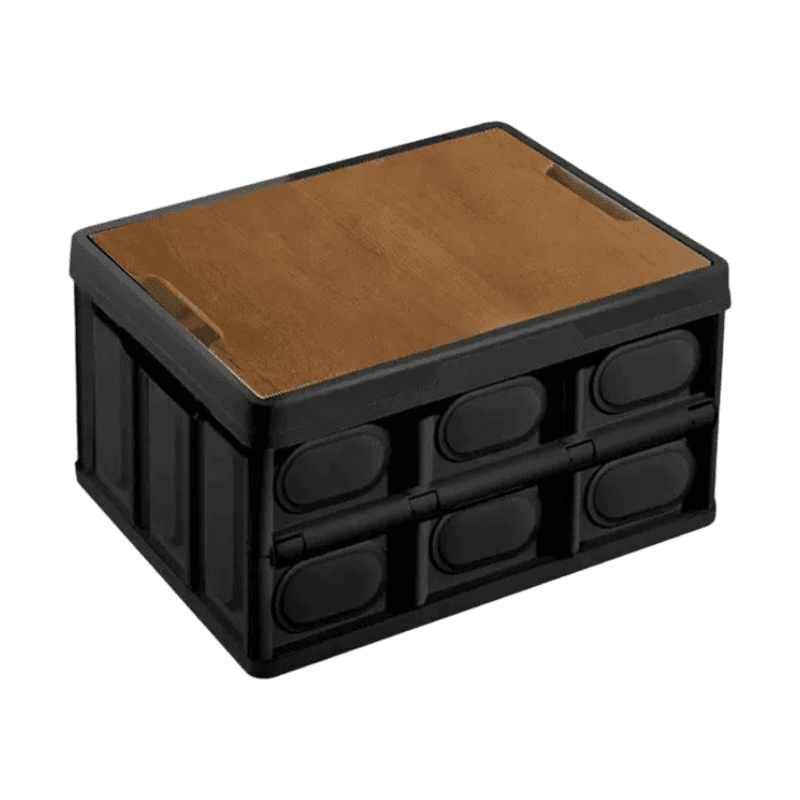 Black Collapsible Medium Standard Storage Box - Size 42 × 28 × 23 cm Medium