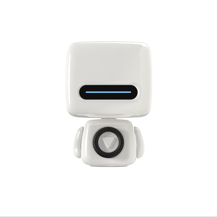 Mini Robot Style Bluetooth Speaker - Portable, 8-9 Hr Playtime - White