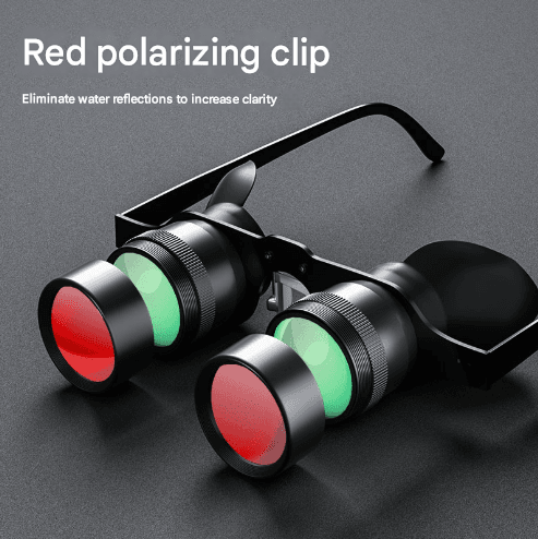 10x Telescope + Red Polarised Lens 10x HD Fishing Binocular Glasses