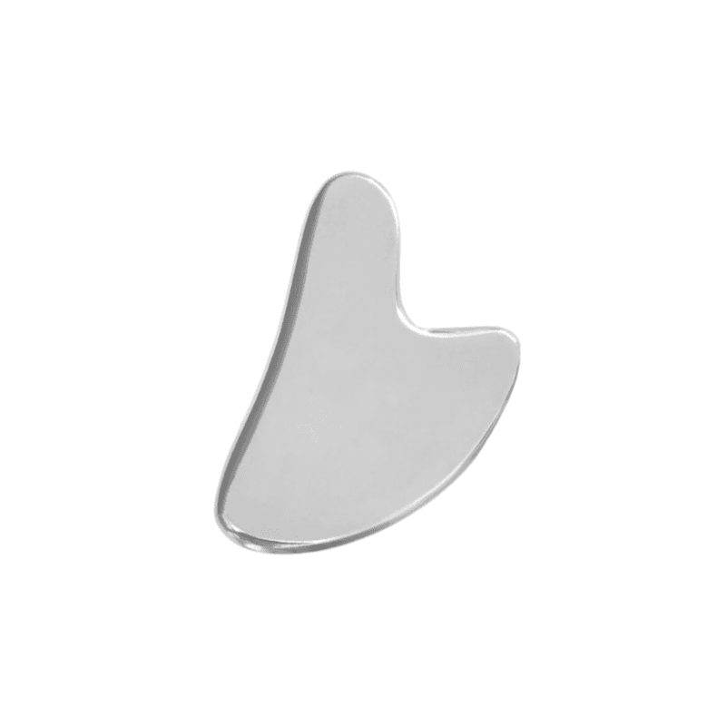 Stainless Steel Heart Gua Sha Facial Tools - Medium Size (7.5 × 5.8 cm)