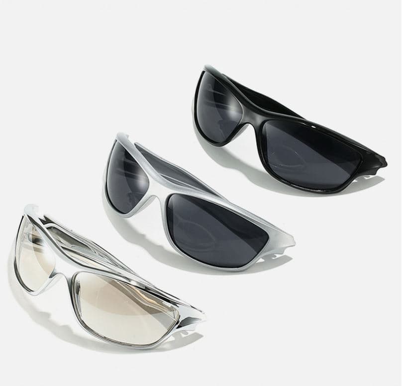 3-Pack Retro Oval Sports Sunglasses - Lightweight UV400 Protection Trendy
