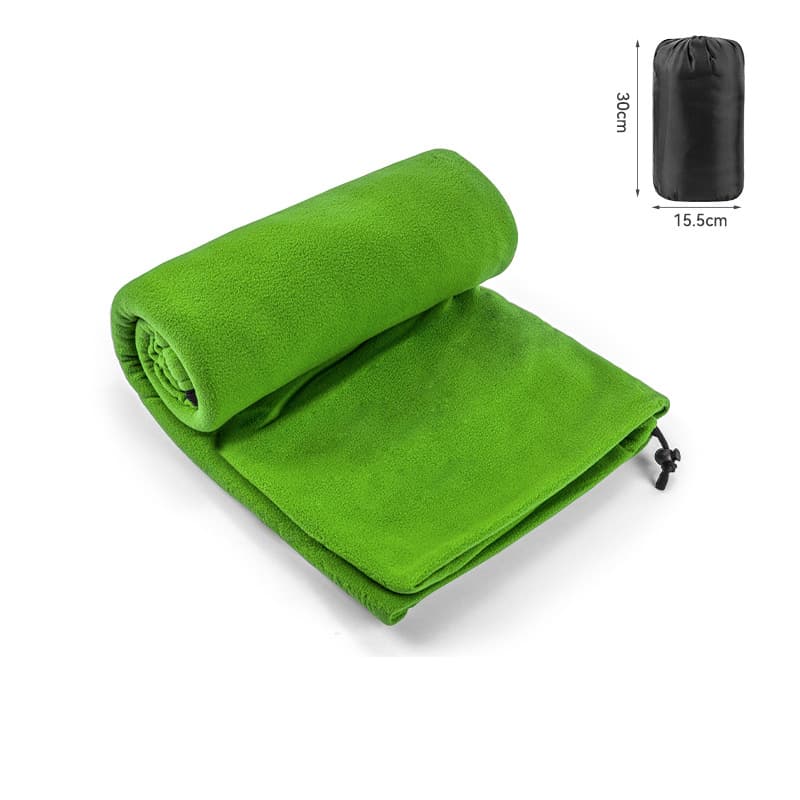 Green Versatile Double-Sided Fleece Bag Liner - Lightweight & Portable