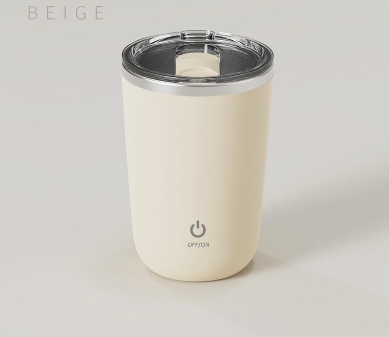 Mini Portable Electric Self-Stirring Mug - USB-C Rechargeable - Beige