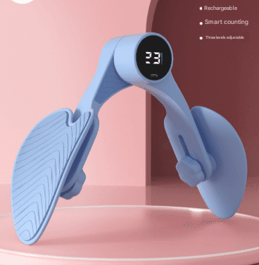 Blue Smart Kegel & Thigh Master with Counter - Adjustable Pelvic Floor